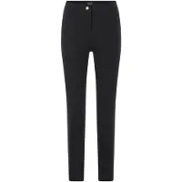 Goldner Kurzgröße: Bengalinhose mit Längsnähten in schwarz | Gr.: 23