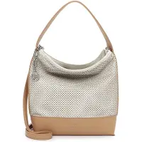 Suri Frey Beuteltasche "Beutel SFY Lilly", Damen, Gr. B/H/T: 33cm x 32cm x 14cm 0, beige (ecru 320), Polyester, Taschen Beuteltasche