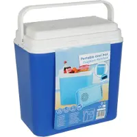 Huismerk Elektrische Kühlbox Auto 22L Kapazität - 12V DC Zigarettenanzünder Autoanschluss - Blau
