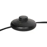 Steinhauer Stehlampe Bloeba, schwarz/weiß, Höhe 165 cm, Leinen