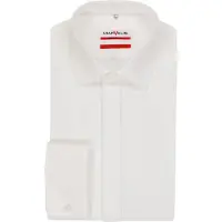 MARVELIS Langarmhemd , Herren, Gr. 48, N-Gr, weiß (hellbeige), Web, Obermaterial: 100% Baumwolle, Umschlagmanschette, Hemden Langarmhemd, Umschlagmanschette, New-Kentkragen, modern fit, bügelfrei
