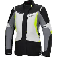 Alpinestars Stella ST-1 Wasserdichte Jacke Ice Gray Black Yellow Fluo, Größe: XXL