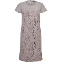 Goldner Abendkleid "Kleid aus sommerlicher Spitze" mit kleinen Flügelärmelchen