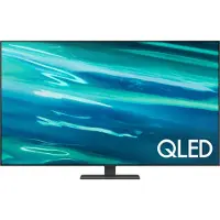 Samsung Q80A (2021), 139,7 cm (55"), 3840 x 2160 Pixel, QLED, Smart-TV, WLAN, Schwarz