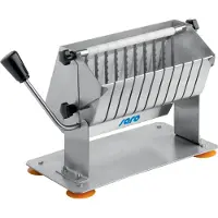 Saro Currywurstschneider CALLAS, manuell, Hochwertiger Wurstschneider aus Edelstahl und Aluminium, Maße (L x B x H): 155 x 340 x 210 mm