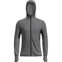 Icebreaker - Merino 200 Realfleece Descender L/S Zip Hoodie - Fleecepullover Gr M grau