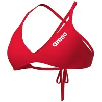 Arena - Women's Team Swim Top Tie Back Solid - Bikini-Top Gr 42 rot