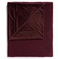Essenza Teddy Plum wine Plaid 150 x 200 cm
