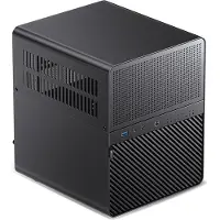 Jonsbo N3, Mini Tower, PC, Schwarz, ITX, Aluminium, Stahl, 13 cm