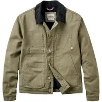 Passenger - Vantage Lined Organic Cotton Canvas Jacket - Freizeitjacke Gr XL oliv