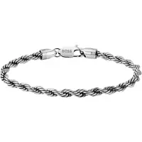 BOSS Armband "MYLES", silber (edelstahlfarben), Armbänder, 19cm, Edelstahl, Armband