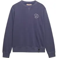 Superdry für Herren. M2014491A Merchant Sweatshirt blau (XXL), Lässig, Baumwolle
