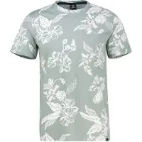 Lerros T-Shirt mit O-Neck, All-over-Print in grossen Größen - Storm Grey - 6XL