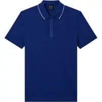 Armani Exchange für Herren. XM001285AF10366UB131 Polohemd bellwether navy (S), Weiß, Lässig, Baumwolle, Kurzarm, Marine