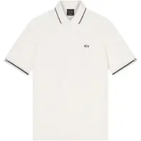 Armani Exchange für Herren. XM002356AF13026U0009 Lässiges beigefarbenes Poloshirt (XS), Baumwolle, Kurzarm