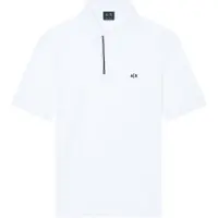 Armani Exchange für Herren. XM002067AF10366U0009 Polohemd weiß (XS), Lässig, Baumwolle, Kurzarm