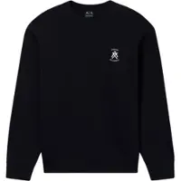 Armani Exchange für Herren. XM001777AF10818UC001 Mini-Logo-Sweatshirt schwarz (XXL), Lässig, Baumwolle, Kurzarm
