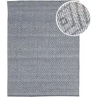 Axi Bali Outdoor-Teppich, Grau, Rechteckig | Gartenteppich für kleine Sitzbereiche / Bistro-Set | Außenteppich für Garten / Balkon / Terrasse