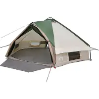 vidaXL Teepee Zelt für 8 Personen 8 Personen Grün und Weiß