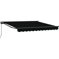 vidaXL Markisenrahmen Schwarz 300 x 250 cm