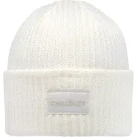 Chillouts Strickmütze "Kara Hat", Herren, weiß (sanftes weiß), Rippstrick, Kunstfaser, unifarben, Mützen Strickmütze, dicker Rippenstrick