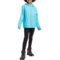Jack Wolfskin Rainy Days Kinderjacke blau mit Kapuze 140