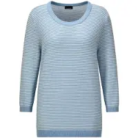 Goldner "Halbarm Ringelpullover aus Baumwolle" Rundhalsausschnitt