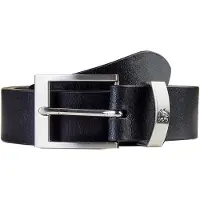 Lerros Ledergürtel "Gürtel mit Metallelementen", Herren, Gr. 105, schwarz, Leder, Gürtel Ledergürtel