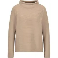 Goldner Rundhalspullover "Langarm Ottoman-Design, Turtleneck" Turtleneck