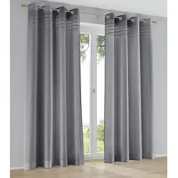 Kutti Heimtextilien Vorhang "Kessy" Ösen 1 Stk. tlg. Eleganter Uni-Vorhang mit dekorativer Biesenblende