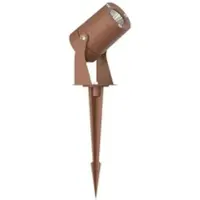 Beneito Faure Sair - 10W runder LED-Strahler IP65 Corten 3000K - Gartenleuchte für Pflanzen oder Hecken h36cm -