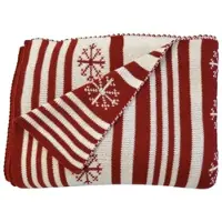 PRIMERA Wohndecke "Noel", bunt (rot), B:130cm L:170cm, Polyacryl, Wohndecken, Wohndecke, mit winterlichem Flair