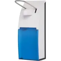 JM Metzger FIX Dosierspender für die hygienische Dosierung HS500GB , passend für 500 ml - Flaschen, Edelstahl, blau