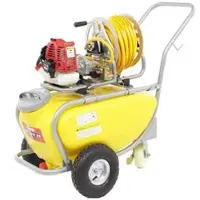 Geotech Membranpumpe SP 540 2S auf Wagen mit 2-Takt Motor - Öl-Benzin-Gemisch