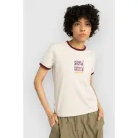 Element T-Shirt "Second Nature Ringer", Damen, Gr. M, weiß (oat milk), Obermaterial: 100% Baumwolle., Shirts T-Shirt