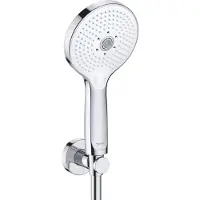 Duravit Brausehalterset 3-jet Click!, Weiß-chrom Hochglanz, UV0712001005
