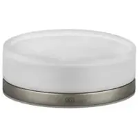 Gessi Emporio Seifenhalter, Standversion, Schale aus satiniertem Glas, 38827149, Farbe: Finox Optik