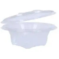 Verive Salatbox mit Deckel, rPET, 375 ml, Transparente Salatschale für Außer-Haus-Gerichte, 1 Karton = 8 Packungen à 50 Stück