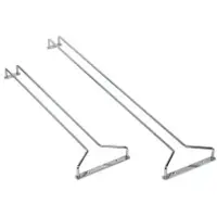 Fuchs Gastronomiebedarf Space Gläserhalter-Schiene, Glashalter aus verchromten Messing, Länge: 41,5 cm