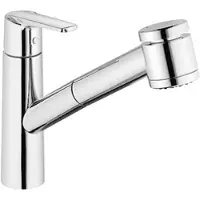 Heinrich´s Spültischmischer Alpha 300 herausziehbare Geschirrbrause, Ausladung 216 mm, chrom - Z059803-00010