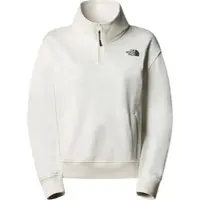 The North Face Womens Essential QZ Crew white dune (QLI) XS