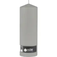 Müller Kerzen große Kerzen, Windlichtkerze, 95 x 280 mm, XXL 5562809581 , 1 Packung = 4 Stück, schiefer