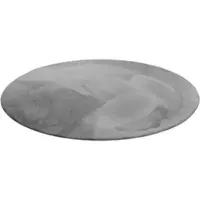 Wecon Home Hochflor-Teppich BASICS "Anna" Gr. 41, grau, H:25mm Ø:200cm, Kunstfaser, Teppiche, Hochflor-Teppich, Wohnzimmer, Schlafzimmer, Felloptik, sehr weich und flauschig, Uni