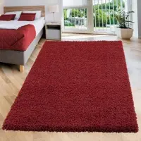 Sanat Hochflor-Teppich "LOCA" Gr. 4, rot, B:160cm H:30mm L:230cm, Kunstfaser, Teppiche, Hochflor-Teppich, Wohnzimmer, Langflor, Shaggy, Schlafzimmer