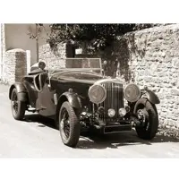 Papermoon Fototapete "Oldtimer", bunt, B:3,5m L:2,6m, Vlies, Tapeten, Fototapete