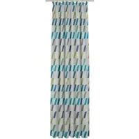 Wirth Vorhang "Bray" Gr. 3, blau, B:132cm H:225cm, Jacquard, Baumwolle, Polyester, Gardinen, Vorhang