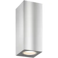LCD Aussenwandleuchte 5051, dimmbar, alu / grau / zink, Edelstahl, Modern