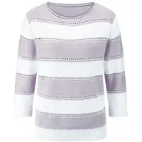 Peter Hahn Pullover U-Boot-Ausschnitt lila, 48