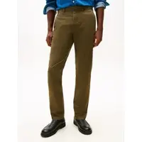 Tommy Hilfiger Chinohose "DENTON ESSENTIAL", Herren, Gr. 32, Länge 30, army grün, Twill, Obermaterial: 97% Baumwolle, 3% Elasthan, straight fit normal, Hosen Chinohose, Gerades Bein, Schlichte Optik