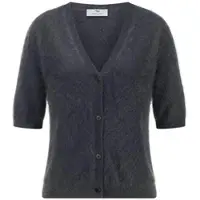 Peter Hahn Strickjacke aus 100% Kaschmir grau